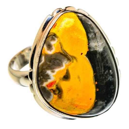 Bumble Bee Jasper Rings handcrafted by Ana Silver Co - RING87280