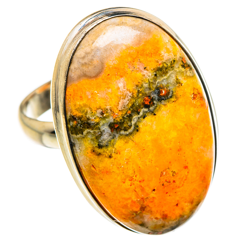 Bumble Bee Jasper Rings handcrafted by Ana Silver Co - RING87281