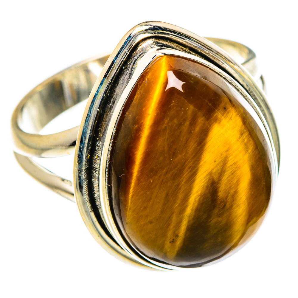 Tiger Eye Rings handcrafted by Ana Silver Co - RING87293