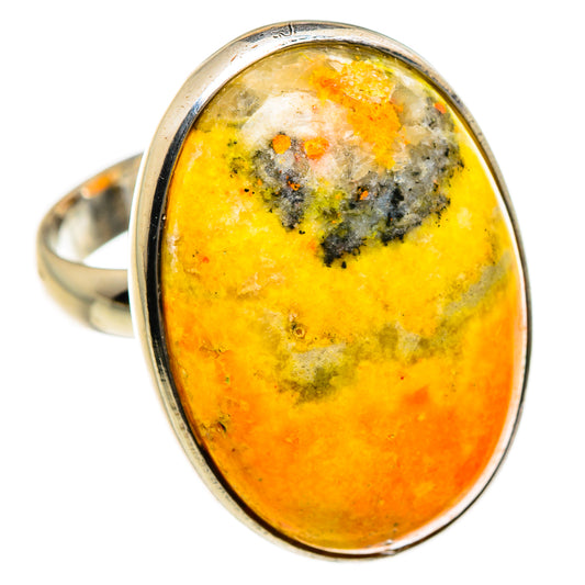 Bumble Bee Jasper Rings handcrafted by Ana Silver Co - RING87302