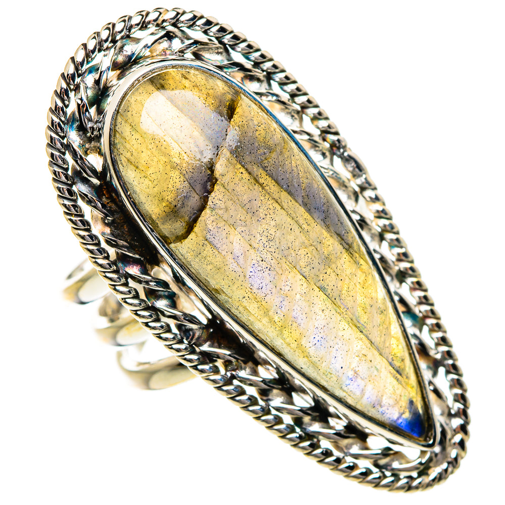 Labradorite Rings handcrafted by Ana Silver Co - RING87304