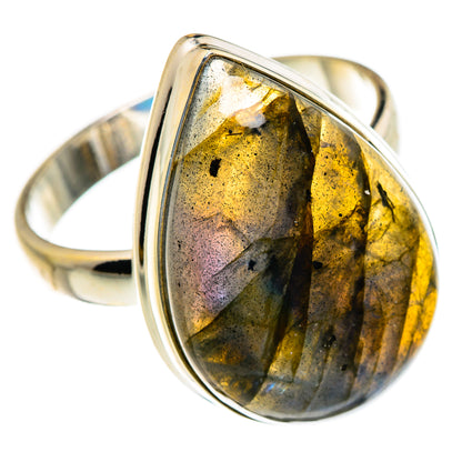 Labradorite Rings handcrafted by Ana Silver Co - RING87309