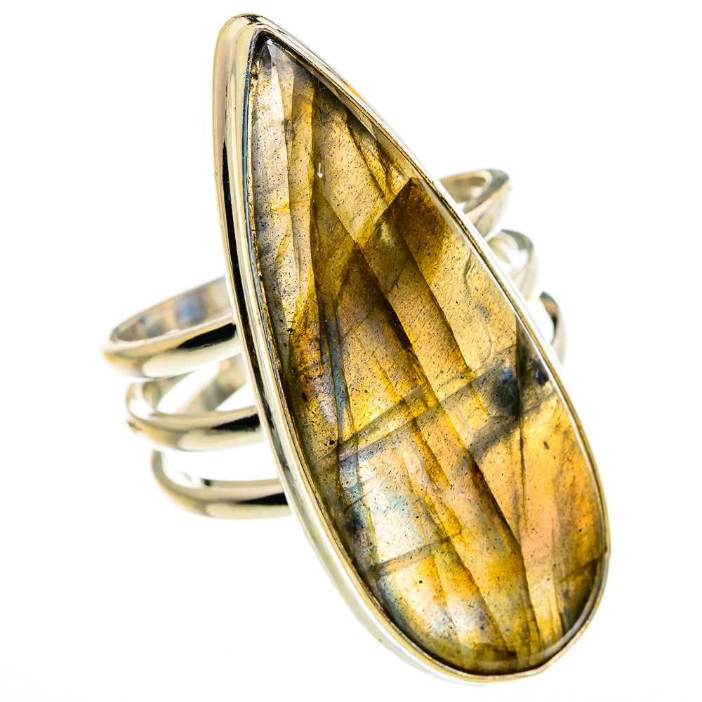 Labradorite Rings handcrafted by Ana Silver Co - RING87312