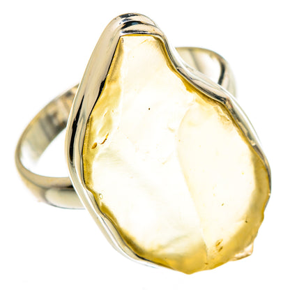 Libyan Desert Glass Rings handcrafted by Ana Silver Co - RING87314