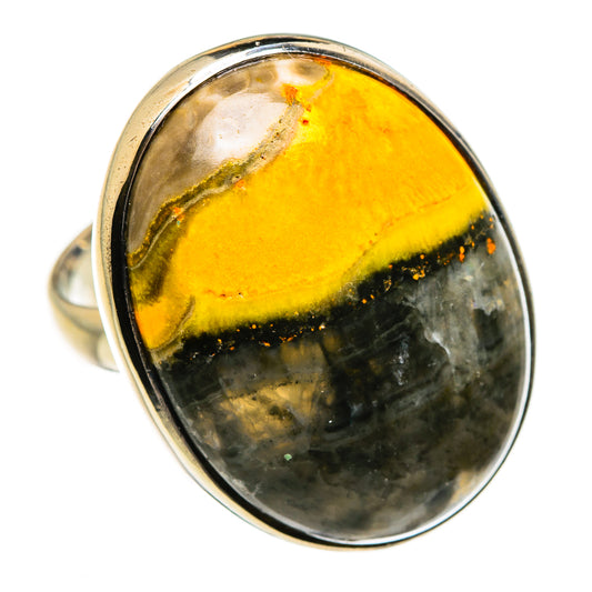 Bumble Bee Jasper Rings handcrafted by Ana Silver Co - RING87318