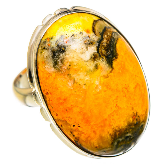 Bumble Bee Jasper Rings handcrafted by Ana Silver Co - RING87319