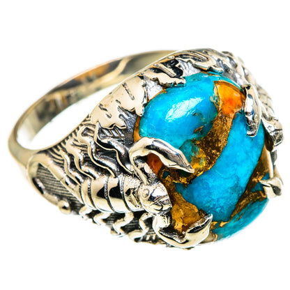 Spiny Oyster Turquoise Rings handcrafted by Ana Silver Co - RING87320