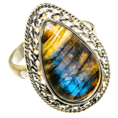 Labradorite Rings handcrafted by Ana Silver Co - RING87322