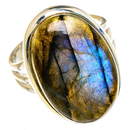 Labradorite Rings handcrafted by Ana Silver Co - RING87324
