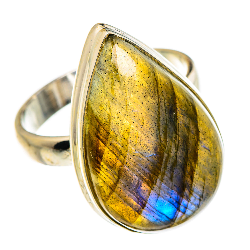 Labradorite Rings handcrafted by Ana Silver Co - RING87325