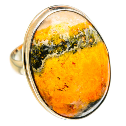 Bumble Bee Jasper Rings handcrafted by Ana Silver Co - RING87331