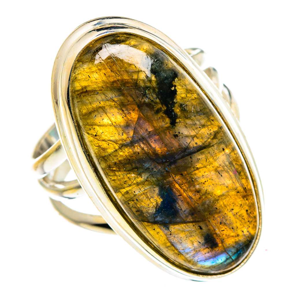 Labradorite Rings handcrafted by Ana Silver Co - RING87334