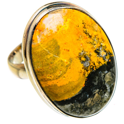 Bumble Bee Jasper Rings handcrafted by Ana Silver Co - RING87338