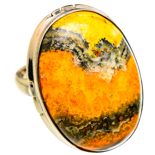 Bumble Bee Jasper Rings handcrafted by Ana Silver Co - RING87339