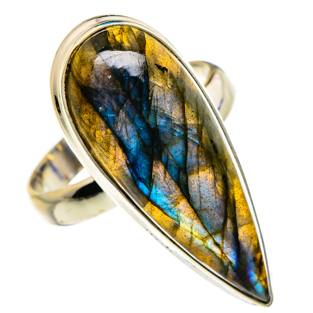 Labradorite Rings handcrafted by Ana Silver Co - RING87341