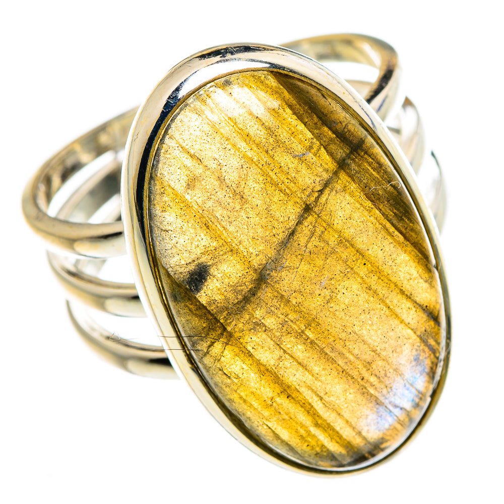 Labradorite Rings handcrafted by Ana Silver Co - RING87346