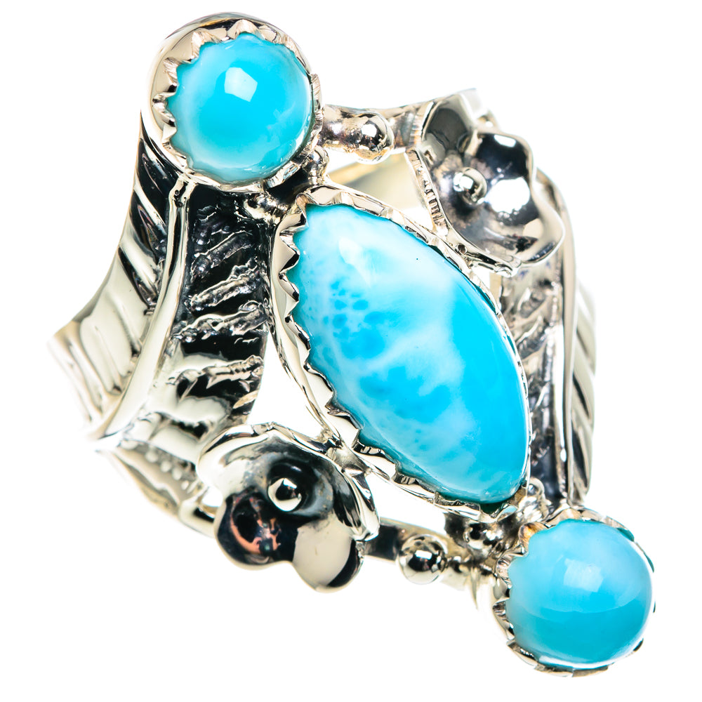 Larimar Rings handcrafted by Ana Silver Co - RING87350