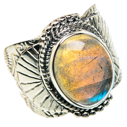 Labradorite Rings handcrafted by Ana Silver Co - RING87357