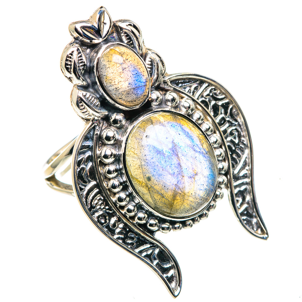 Labradorite Rings handcrafted by Ana Silver Co - RING87358