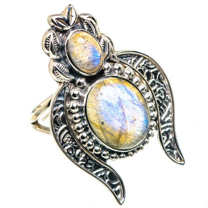 Labradorite Rings handcrafted by Ana Silver Co - RING87358