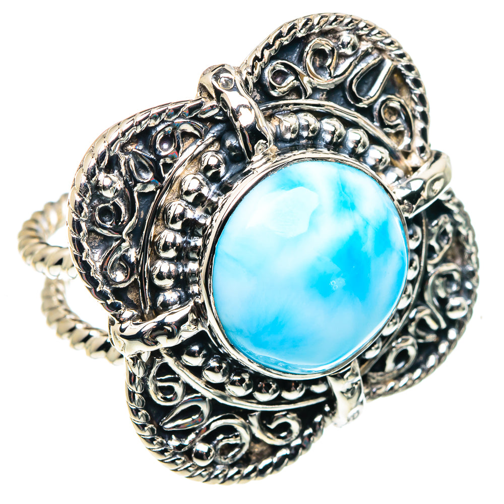 Larimar Rings handcrafted by Ana Silver Co - RING87360 - Photo 2