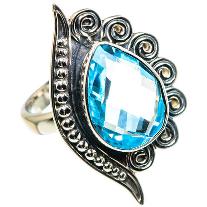 Blue Topaz Rings handcrafted by Ana Silver Co - RING87363