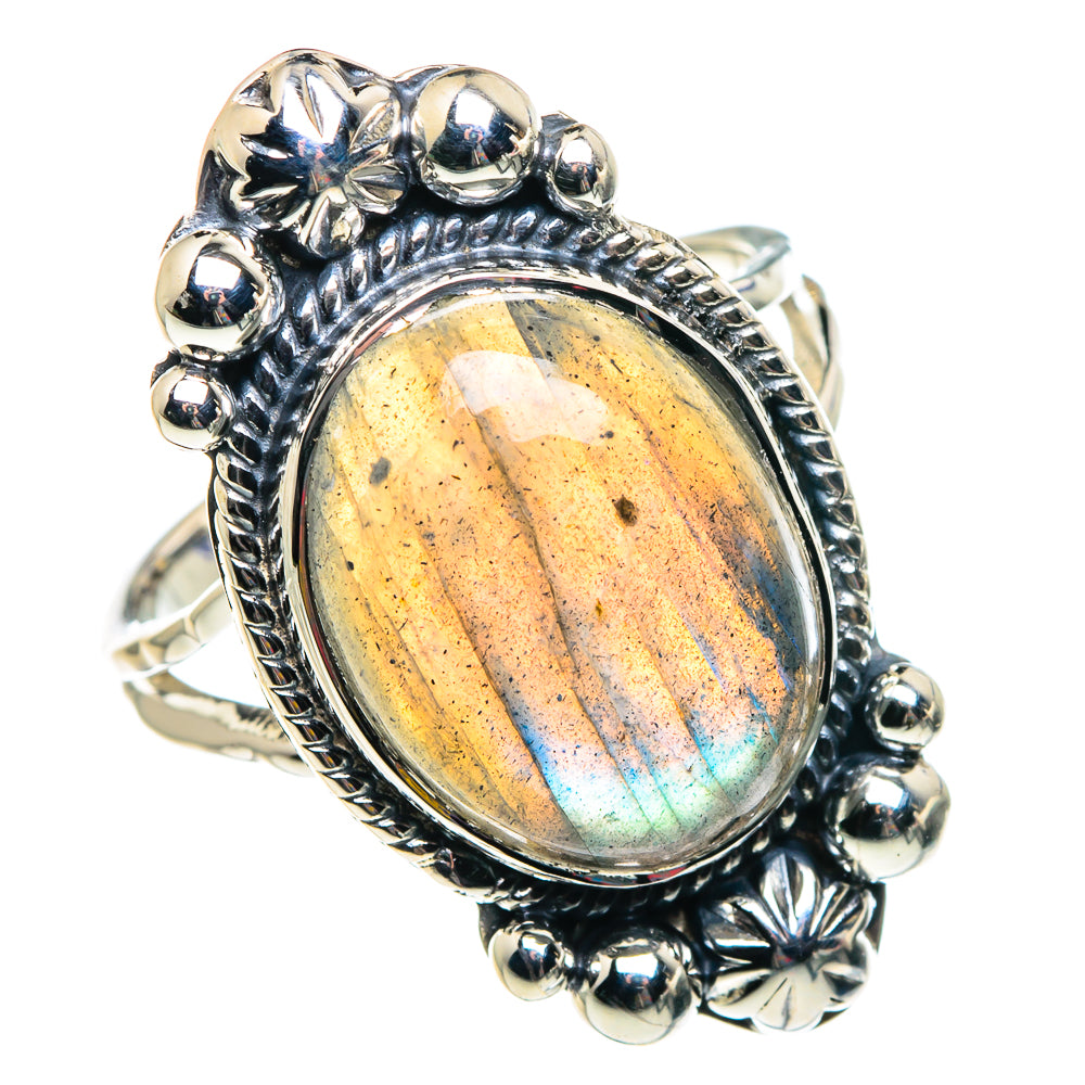 Labradorite Rings handcrafted by Ana Silver Co - RING87369