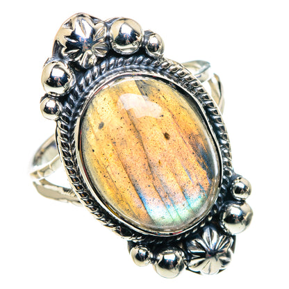 Labradorite Rings handcrafted by Ana Silver Co - RING87369