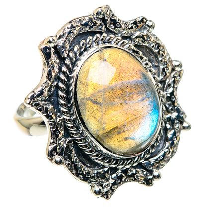 Labradorite Rings handcrafted by Ana Silver Co - RING87370