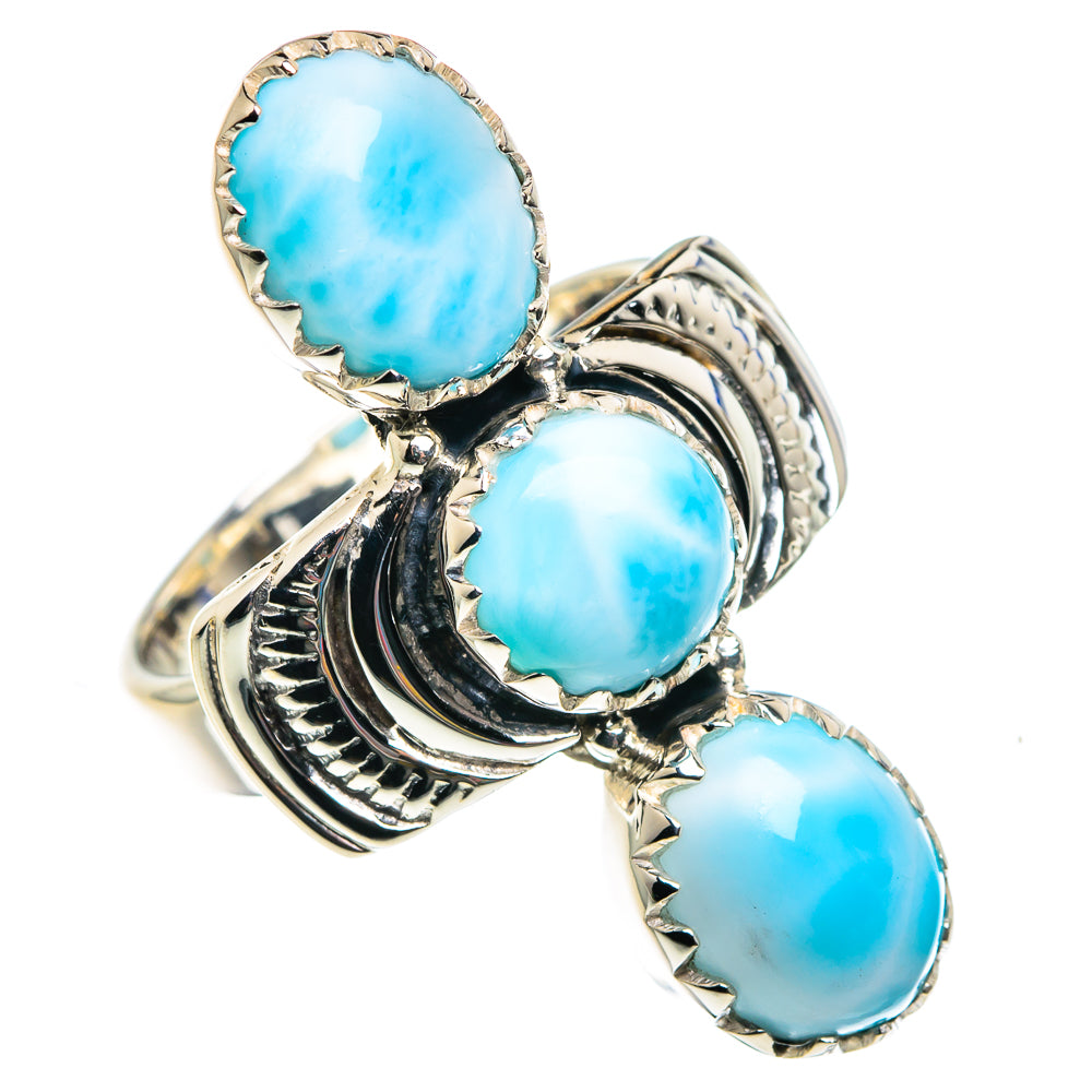 Larimar Rings handcrafted by Ana Silver Co - RING87371