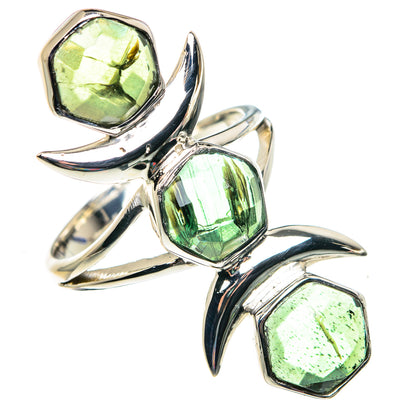 Green Tourmaline Rings handcrafted by Ana Silver Co - RING87378