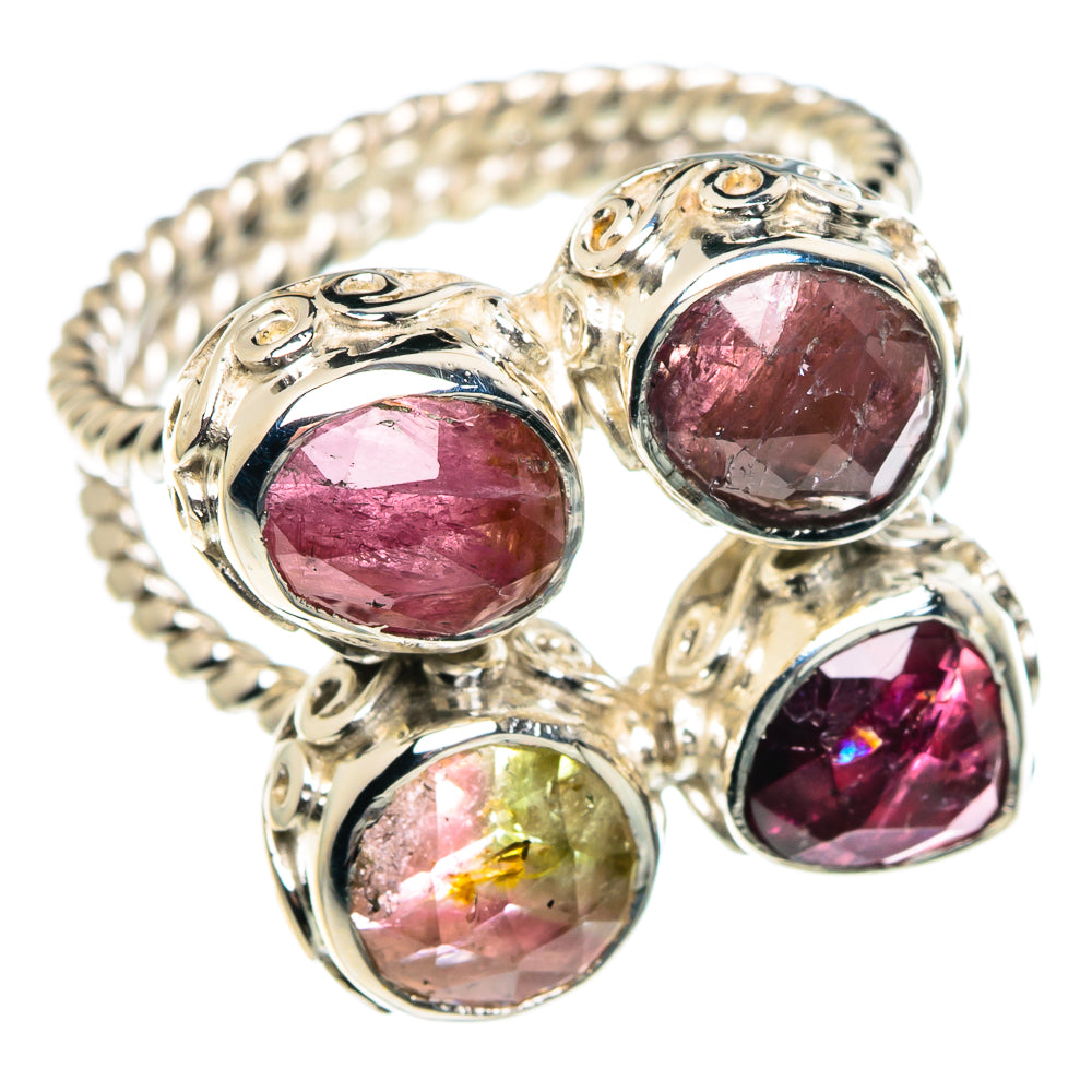 Watermelon Tourmaline Rings handcrafted by Ana Silver Co - RING87381