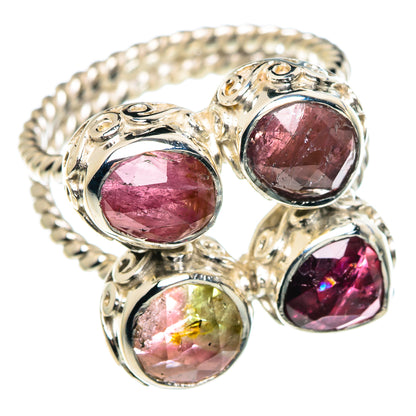 Watermelon Tourmaline Rings handcrafted by Ana Silver Co - RING87381