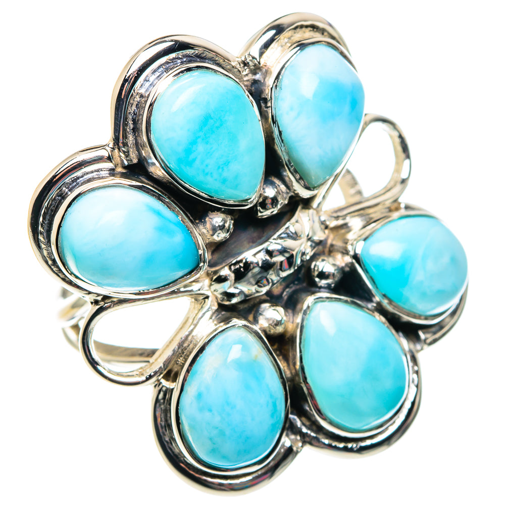 Larimar Rings handcrafted by Ana Silver Co - RING87390