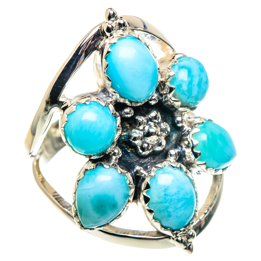 Larimar Rings handcrafted by Ana Silver Co - RING87397