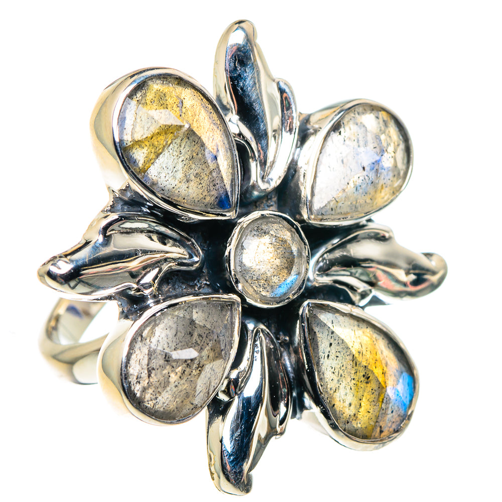 Labradorite Rings handcrafted by Ana Silver Co - RING87399