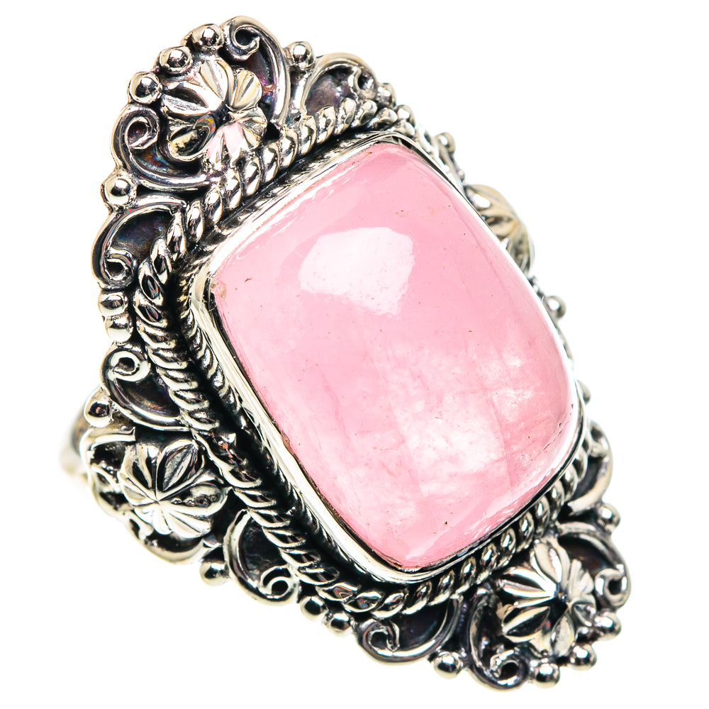 Rose Quartz Rings handcrafted by Ana Silver Co - RING87403