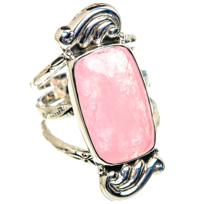Rose Quartz Rings handcrafted by Ana Silver Co - RING87404