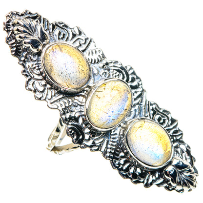 Labradorite Rings handcrafted by Ana Silver Co - RING87424