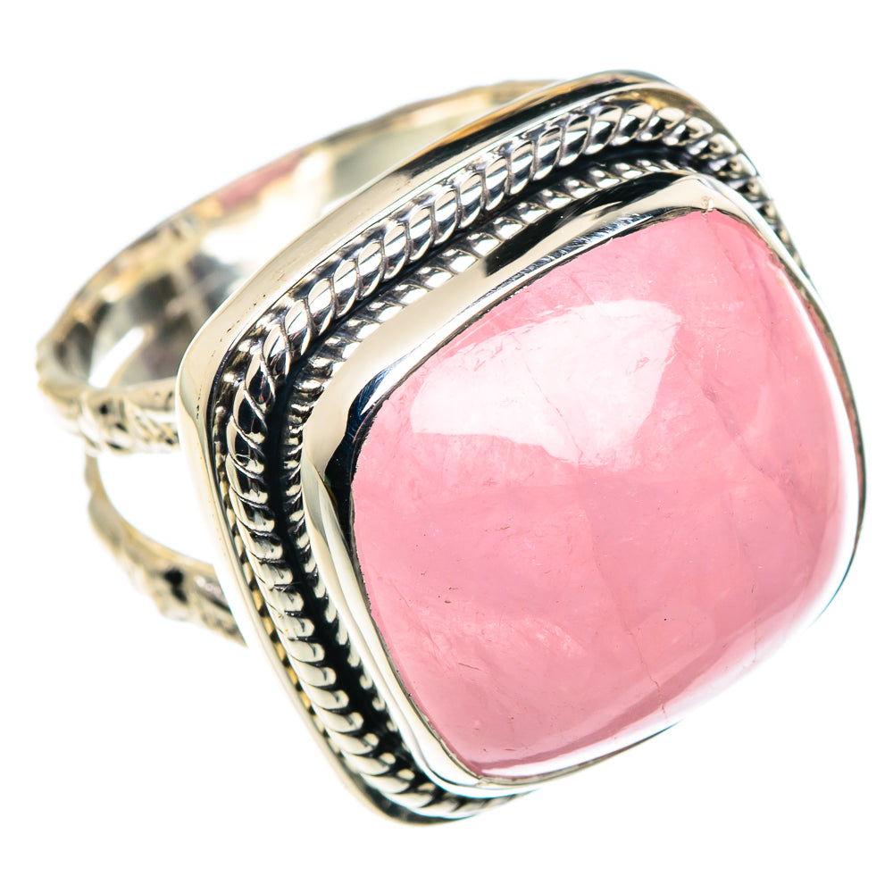 Rose Quartz Rings handcrafted by Ana Silver Co - RING87429