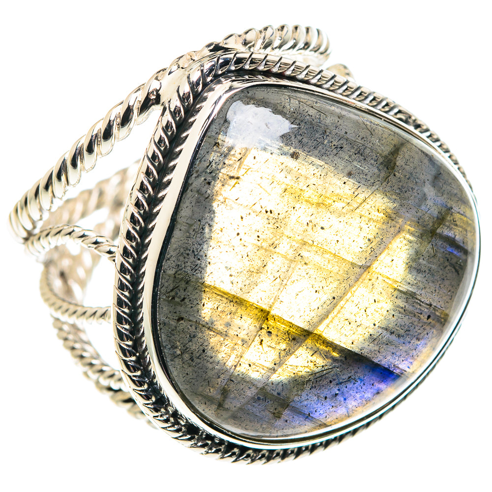 Labradorite Rings handcrafted by Ana Silver Co - RING87442