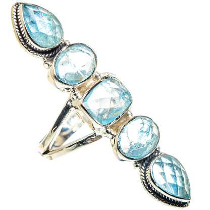 Blue Topaz Rings handcrafted by Ana Silver Co - RING87448
