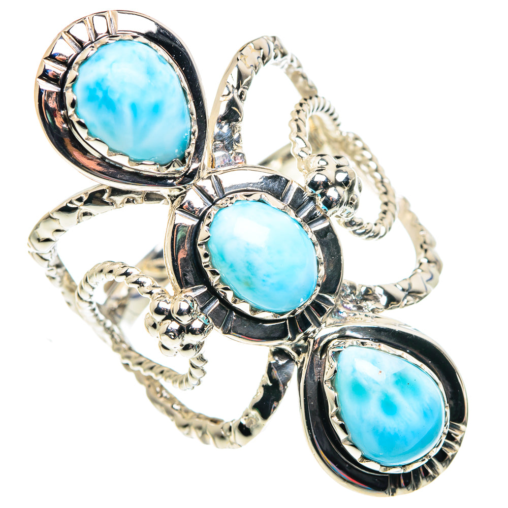 Larimar Rings handcrafted by Ana Silver Co - RING87450