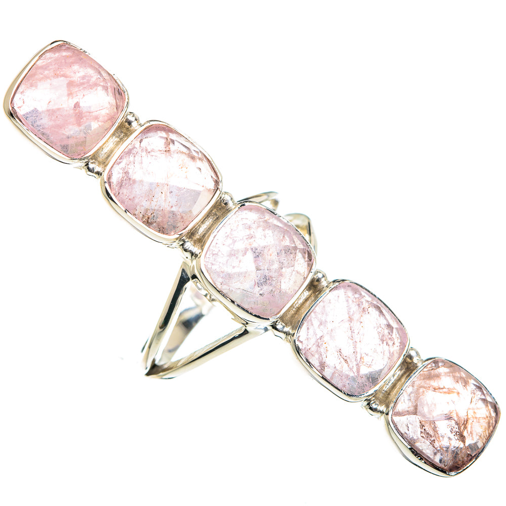 Rose Quartz Rings handcrafted by Ana Silver Co - RING87451