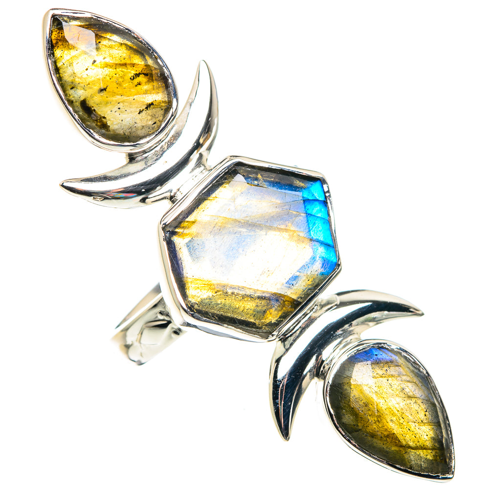 Labradorite Rings handcrafted by Ana Silver Co - RING87464