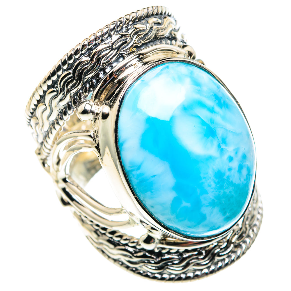 Larimar Rings handcrafted by Ana Silver Co - RING87465