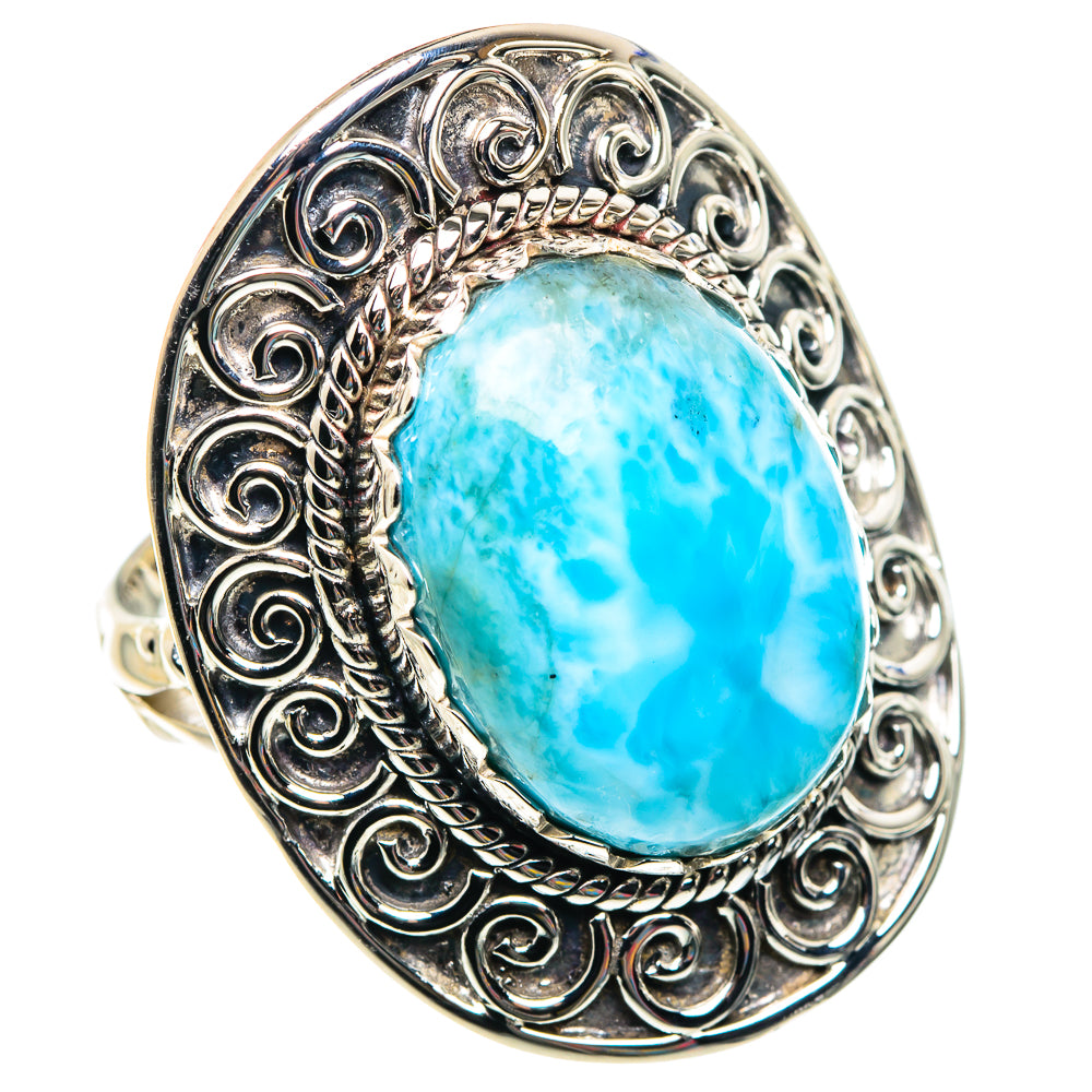 Larimar Rings handcrafted by Ana Silver Co - RING87467