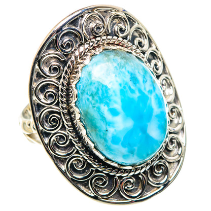 Larimar Rings handcrafted by Ana Silver Co - RING87467