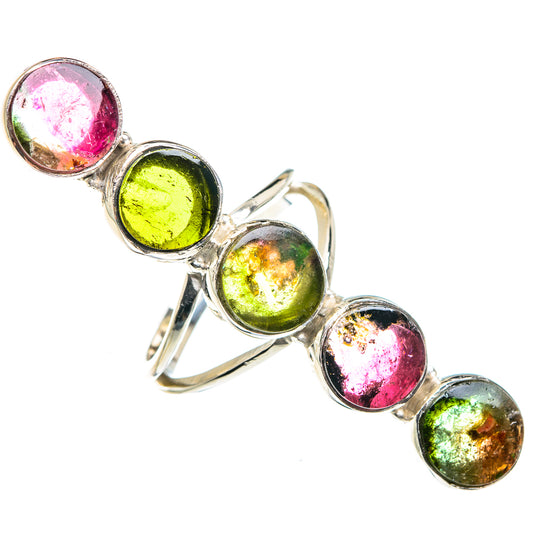 Watermelon Tourmaline Rings handcrafted by Ana Silver Co - RING87479