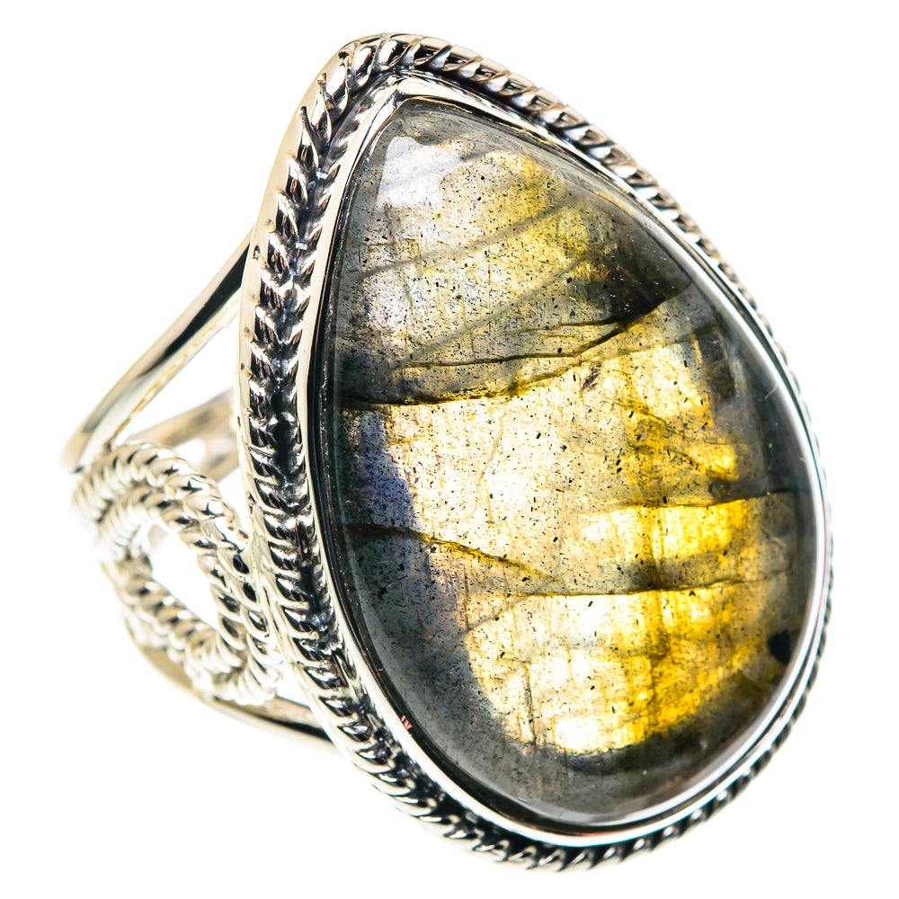 Labradorite Rings handcrafted by Ana Silver Co - RING87481